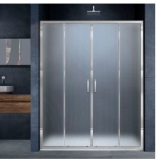 Душевая дверь в нишу Vincea Alpha VDS-3AL2160MT 160 см, стекло текстурное, хром