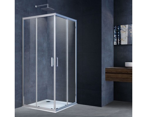 Душевой уголок Vincea Alpha VSS-3AL900CL 90x90, профиль хром, стекло прозрачное