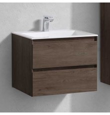 Тумба с раковиной Vincea Luka 60 2 ящика,темный дуб