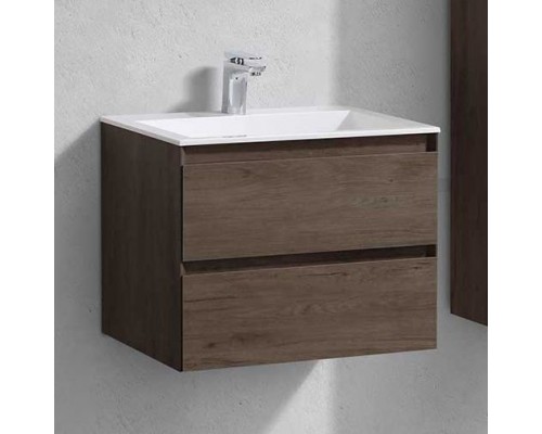 Тумба с раковиной Vincea Luka 60 2 ящика,темный дуб