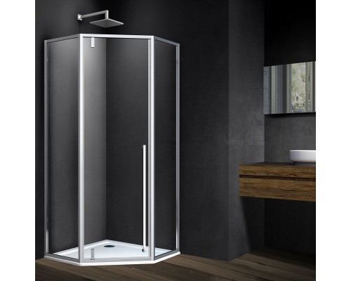 Душевой уголок Vincea Penta VSP-3P900CL 90x90, профиль хром, стекло прозрачное