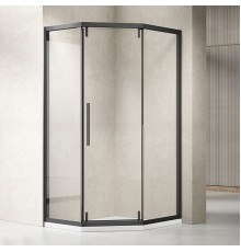 Душевой уголок Vincea Show VSP1-4SH100CLB 100x100, профиль черный