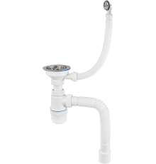 Сифон для мойки Virplast Элит 30986164 с круглым переливом