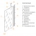 Душевая перегородка RGW WA-110W 1000