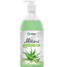 Крем-мыло Grass Milana алоэ вера, с дозатором, гипоаллергенное, увлажняющее, 1000 мл