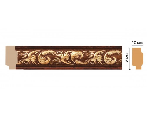 Молдинг DECOMASTER 158-1084 ДМ (18*10*2400 мм)