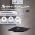 Душевой поддон полукруглый RGW ST/R-G Графит 1000x1000
