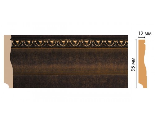 Плинтус напольный DECOMASTER 153-56 ДМ (95*12*2400 мм)