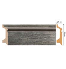 Плинтус напольный DECOMASTER D122-87 ДМ (78*21*2400мм)