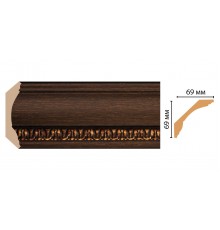 Плинтус потолочный DECOMASTER 100C-966 2M (69*69*2000мм)