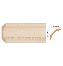 Плинтус потолочный DECOMASTER 100D-18DДМ (69*69*2400 мм)