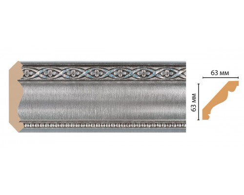 Плинтус потолочный DECOMASTER 146-55 (63*63*2400мм)