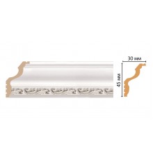 Плинтус потолочный DECOMASTER 148B-60 ДМ (45*30*2400 мм)