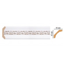 Плинтус потолочный DECOMASTER 167S-118 (35*35*2400мм)