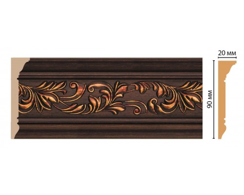 Плинтус потолочный DECOMASTER D226-966 (90*20*2400мм)