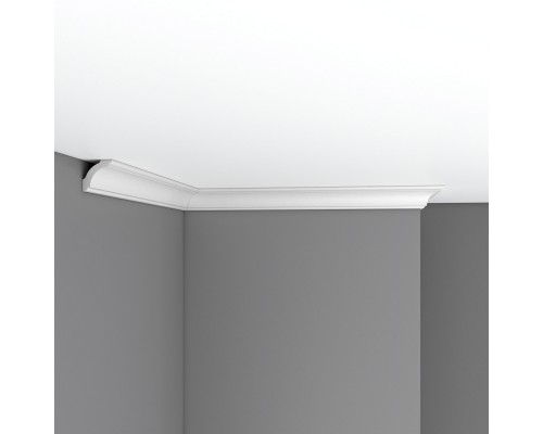 Плинтус потолочный гладкий DECOMASTER 96250F гибкий (35*35*2400мм)