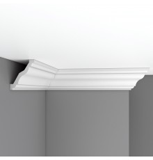 Плинтус потолочный гладкий DECOMASTER 96625F гибкий (95*80*2400мм)