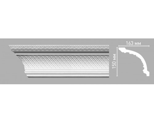 Плинтус потолочный с рисунком DECOMASTER 95140 (150х163х2400мм)