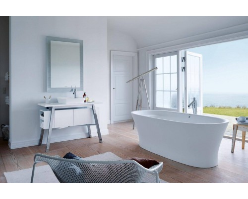Duravit Cape Cod Ванна 185.5х88.5см, отдельностоящая с бесшовной панелью с одним наклоном для спины, цвет: белый . 700330000000000 Duravit Cape Cod Ванна 185.5х88.5см, отдельностоящая с бесшовной панелью с одним наклоном для спины, цвет: белый . 700330000000000