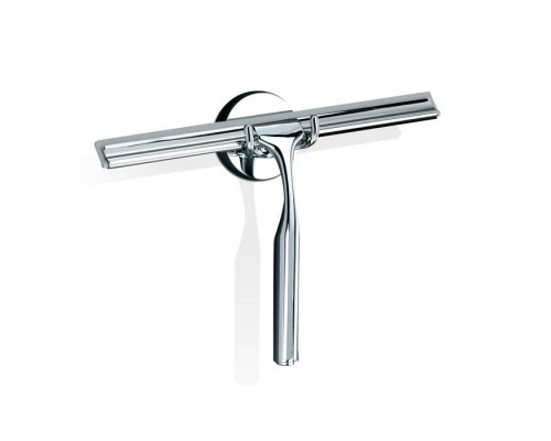 Decor Walther Qquick Щетка для чистки стекла 165х250х30 мм., с настенным держателем и запасной резинкой, цвет хром. 0835600