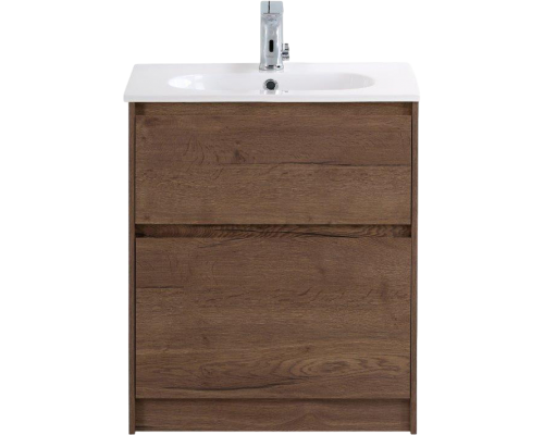 Тумба с раковиной BelBagno Kraft 60 напольная, rovere tabacco, раковина BB1923-600 Тумба с раковиной BelBagno Kraft 60 напольная, rovere tabacco, раковина BB1923-600