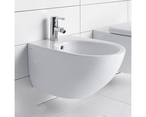 Duravit Architec Биде подвесное с перел., с плоскостью под смес.,вкл. крепление Durafix, 36.5x58см, Цвет: Белый. 2531150000