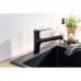 Hansgrohe Zesis M33 Смеситель для кухни, 1 отв., с вытяжным душем, цвет: черный матовый. 74800670
