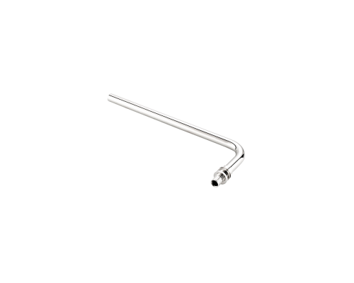 Трубка приборная RTP Г-образная аксиальная, латунь,20х250, хромированная 29386