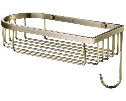 Timo 160080/02 Nelson Полка с крючком 261х120х60(136) мм, Антик 160080/02