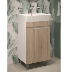 Тумба с раковиной DIWO Архангельск 50 белая, сонома