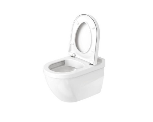 Duravit Starck 3 Унитаз подвесной безободковый, 540х360 мм, с креплением Durafix, с WG, цвет: белый. 25270900001 Duravit Starck 3 Унитаз подвесной безободковый, 540х360 мм, с креплением Durafix, с WG, цвет: белый. 25270900001