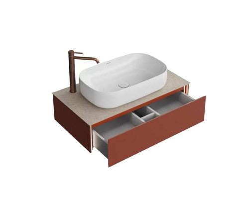 Kerama Marazzi Magica Тумба подвесная, 88.4х48.5х22см., 1 ящик, цвет: венецианский красный матовый. MA.90.1\VR.M Kerama Marazzi Magica Тумба подвесная, 88.4х48.5х22см., 1 ящик, цвет: венецианский красный матовый. MA.90.1\VR.M