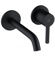 Kludi 20 244 3915 Nova Fonte Pura Смеситель для раковины 180 мм, настен., на 2 отв., (внеш. монт. ч) 202443915