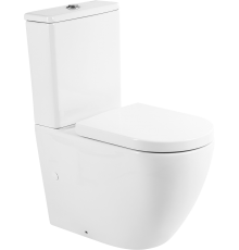 Унитаз-компакт BelBagno Sfera-r BB2141CPR безободковый, крышка BB865SC с микролифтом, бачок BB2141T