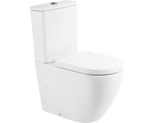 Унитаз-компакт BelBagno Sfera-r BB2141CPR безободковый, крышка BB865SC с микролифтом, бачок BB2141T