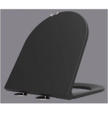 AQM1206MB Сиденье тонкое SoftClose, Quick Release, цвет черный матовый AQM1206MB