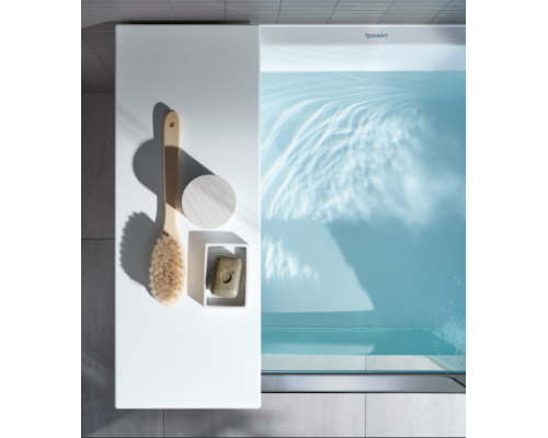 DURAVIT Shower + Bath Bathtub Ванна 170х75хh210.5см, прямоугольная с входной дверью и душевой шторкой ЗЕРКАЛЬНОЙ, SX - левосторонняя, цвет: белый. 700403000100000,  791246000001000