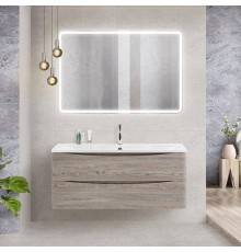 Мебель для ванной комнаты BelBagno Acqua 120 подвесная, pino scania, белая глянцевая раковина