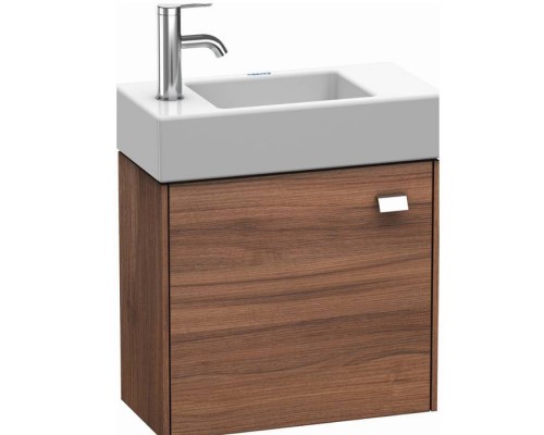 Duravit  Brioso Тумба подвесная 48.4х23.9х44.2см, с раковиной, с 1 дверкой петли слева L, цвет: орех натуральный. BR4051L1079,  0724500009