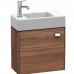 Duravit  Brioso Тумба подвесная 48.4х23.9х44.2см, с раковиной, с 1 дверкой петли слева L, цвет: орех натуральный. BR4051L1079,  0724500009