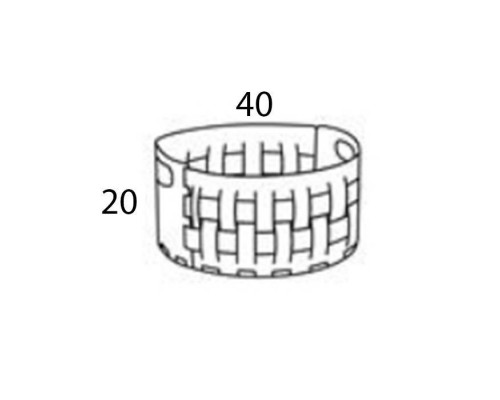 ADJ Bottega Круглая корзина для белья, D40xH20 см., цвет: оливковый/горчичный. 1020.55/40