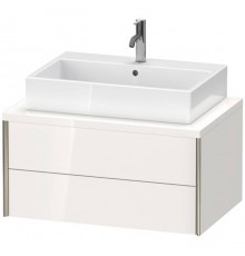 Duravit XViu Тумба подвесная 80x55x40см с раковиной, 2 ящика, цвет: белый глянцевый. 0454600000,  XV59170B122
