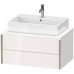 Duravit XViu Тумба подвесная 80x55x40см с раковиной, 2 ящика, цвет: белый глянцевый. 0454600000, XV59170B122