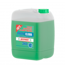 Теплоноситель Primoclima Antifrost (Глицерин) -30C ECO 10 кг канистра (цвет зеленый) PA -30C ECO 10