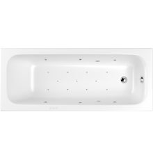 Акриловая ванна WHITECROSS Vibe 0105.170070.100.RELAX.CR 170x70 см, с гидромассажем, с каркасом, со сливом-переливом, с донным клапаном
