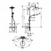 Hansgrohe Croma Select 280 1jet SHP Душевая система Showerpipe с термостатом, цвет: хром. 26790000