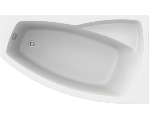 Акриловая ванна STWORKI Монтре R 160x95 см, угловая, с каркасом, асимметричная