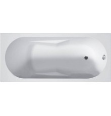 Акриловая ванна Riho Bathtubs Lazy 170x75 см, с ножками, со сливом-переливом, eurowhite