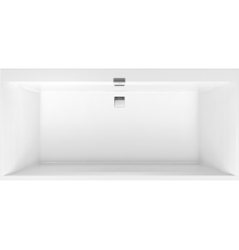 Акриловая ванна Villeroy   Boch Squaro Edge 12 UBQ190SQE2DV-01 190x90 см, с ножками, со сливом-переливом, цвет альпийский белый