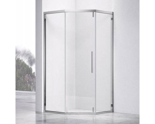 Душевой уголок Vincea Show VSP1-4SH100CL 100x100, профиль хром